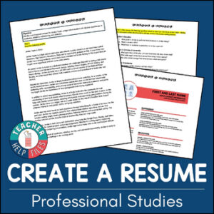 Creating A Resume from a Profile