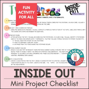 Inside Out Mini Project List