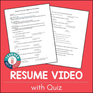 Resume Video with Short Quiz